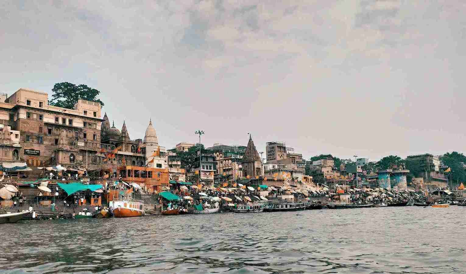Assi Ghat on the Ganga River in Varanasi