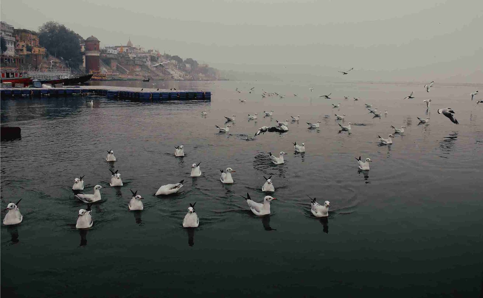 Dashashwamedh Ghat and Ganga River in Varanasi